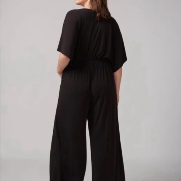 Lane Bryant size 22/24 Black Wide Leg Jumpsuit - Picture 2 of 5